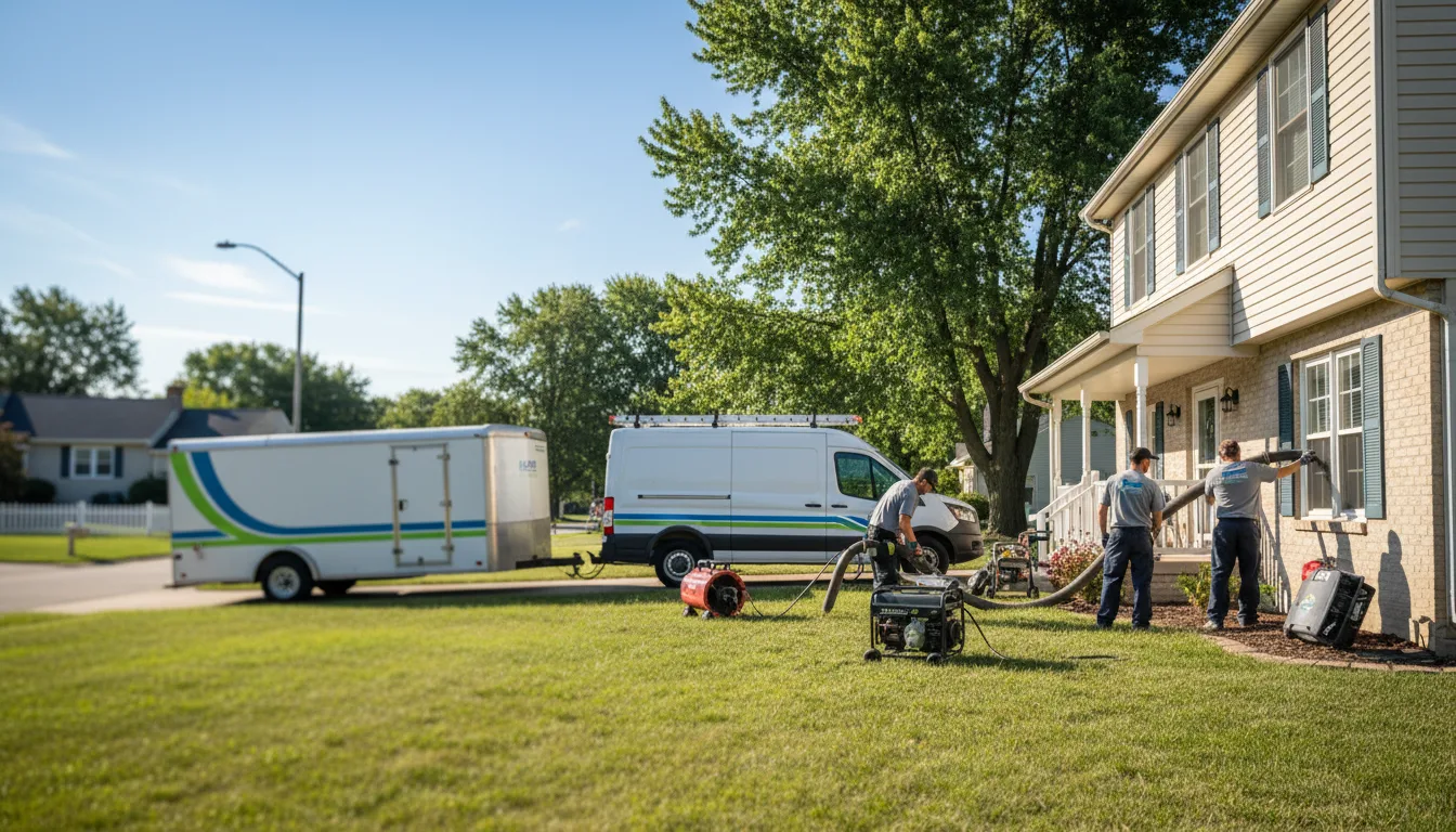 Flooded Basement Restoration And Cleanup With Repair in Harwood, MO near me
